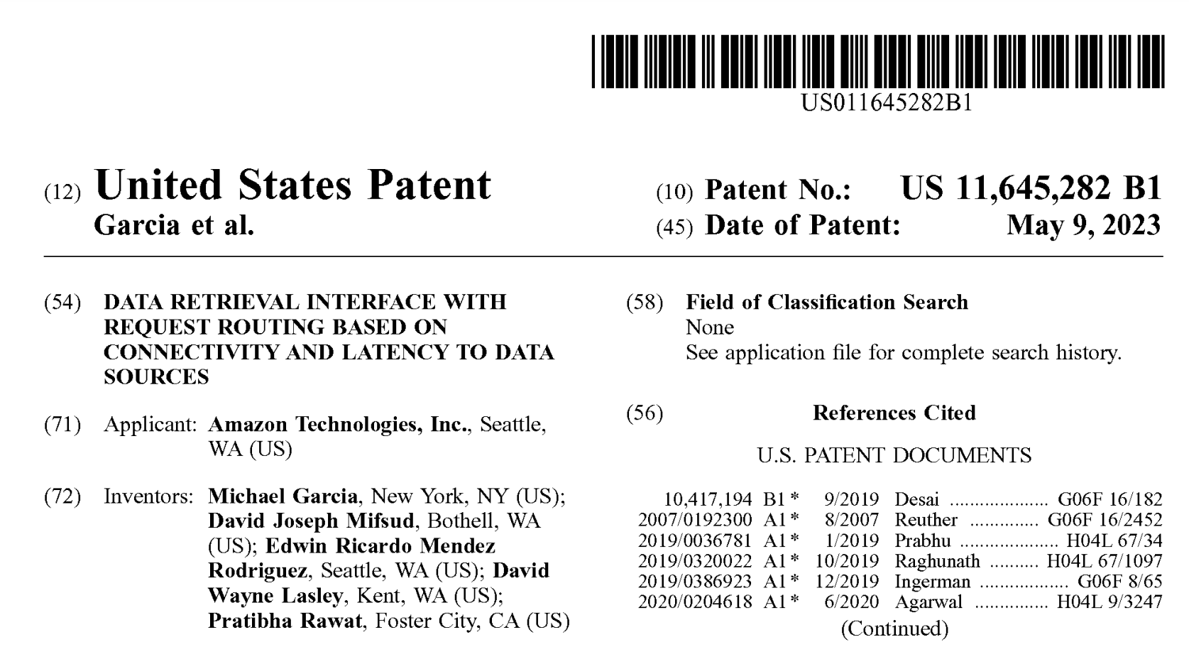 Patent No 11,645,28