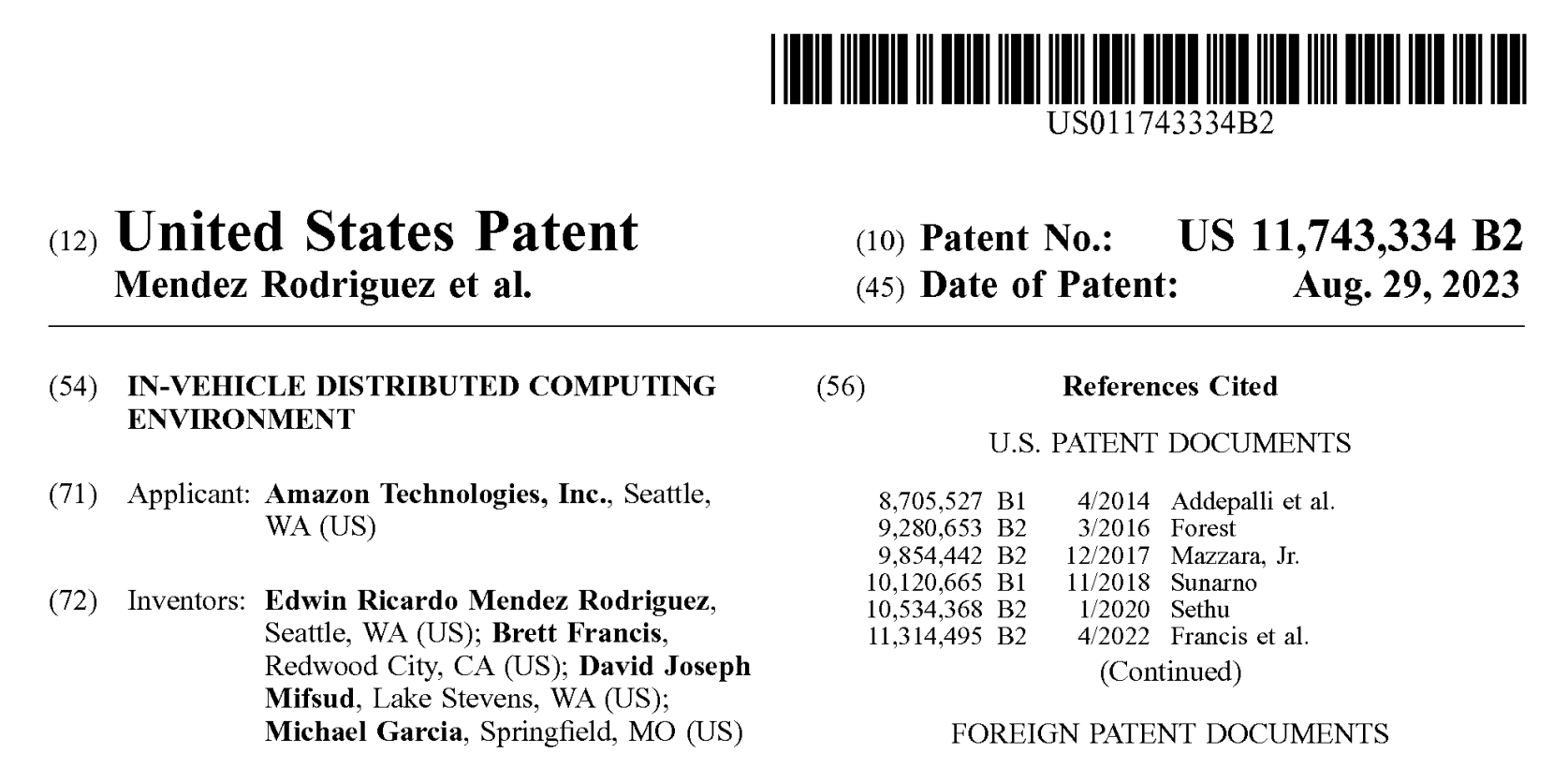 Patent No 11,743,334