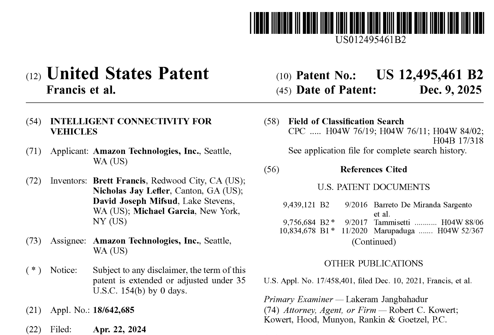 Patent No 12,495,461